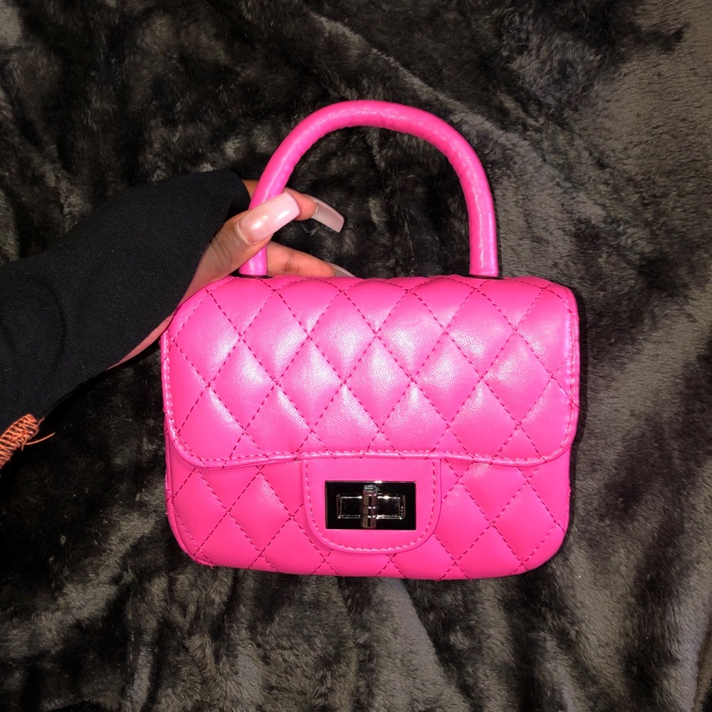 Y2K Hot Pink Quilted Mini Bag Mini Purse